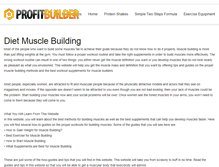 Tablet Screenshot of dietmusclebuilding.com